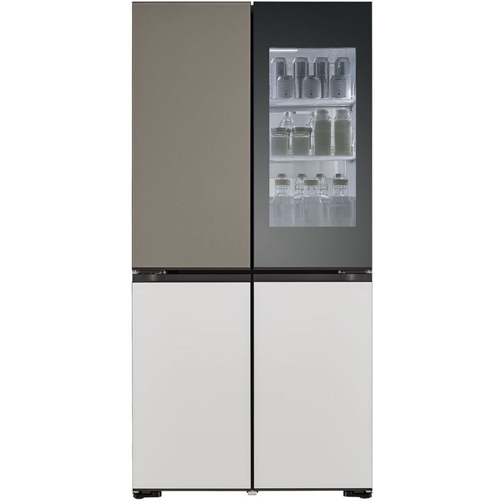 Side by Side LG GMV960NNME, No Frost, MoodUP, 617 l, H 187 cm, Clasa E, Wi-Fi, multicolor