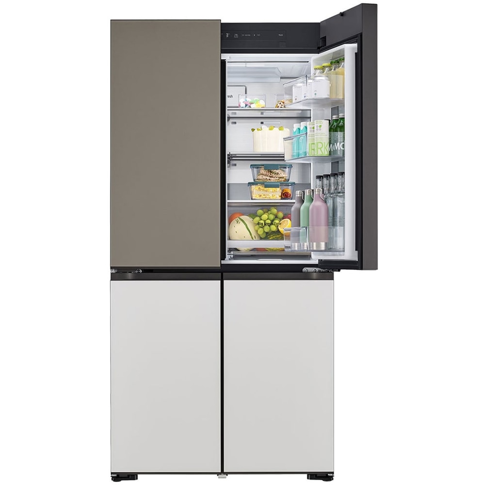 Side by Side LG GMV960NNME, No Frost, MoodUP, 617 l, H 187 cm, Clasa E, Wi-Fi, multicolor