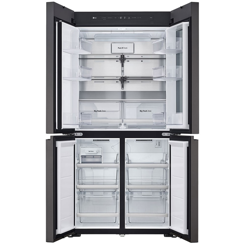 Side by Side LG GMV960NNME, No Frost, MoodUP, 617 l, H 187 cm, Clasa E, Wi-Fi, multicolor