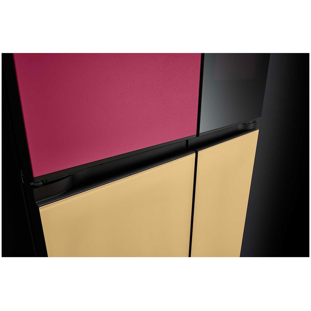 Side by Side LG GMV960NNME, No Frost, MoodUP, 617 l, H 187 cm, Clasa E, Wi-Fi, multicolor