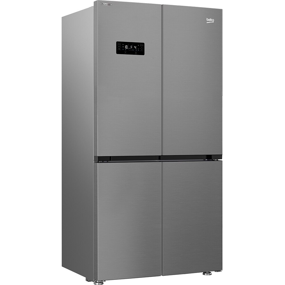 Side by Side BEKO GN1416240XPN, No Frost, 572 l, H 182 cm, Clasa E, inox
