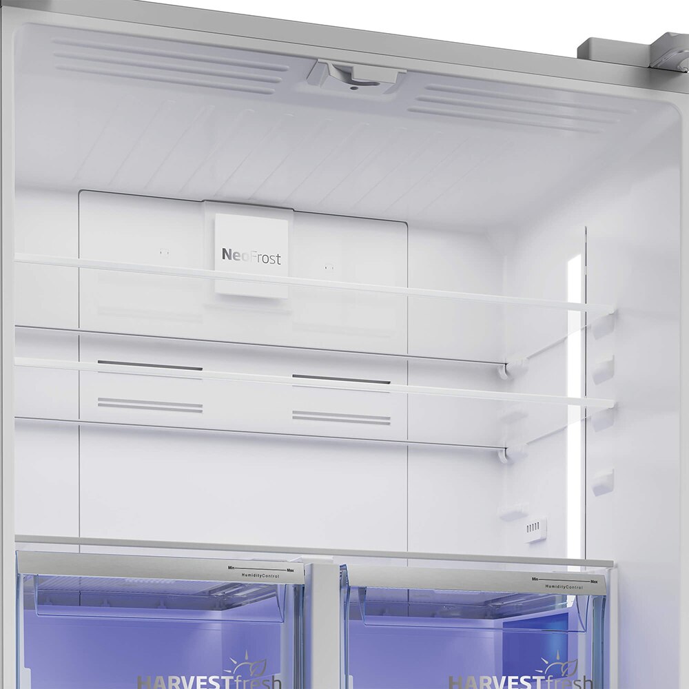 Side by Side BEKO GN1416240XPN, No Frost, 572 l, H 182 cm, Clasa E, inox