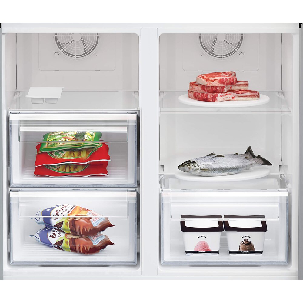 Side by Side BEKO GN1416240XPN, No Frost, 572 l, H 182 cm, Clasa E, inox