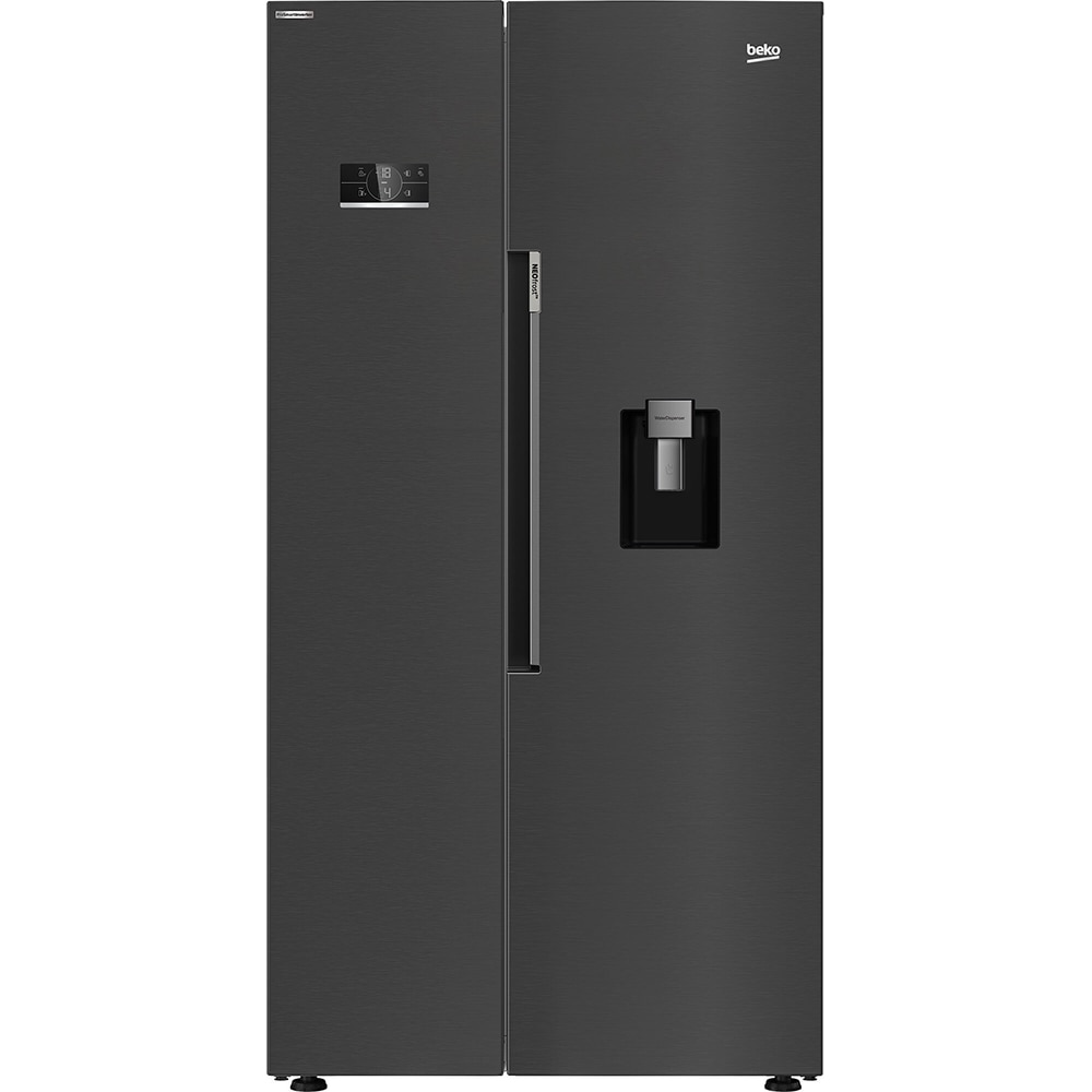 Side by Side BEKO GN163241DXBRN, NeoFrost Dual Cooling, 576 l, H 179 cm, Clasa E, dark inox