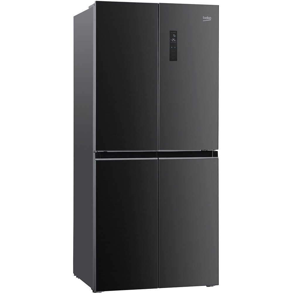 Side by Side BEKO GNO4031GS, NeoFrost, 421 l, H 180 cm, Clasa E, antracit