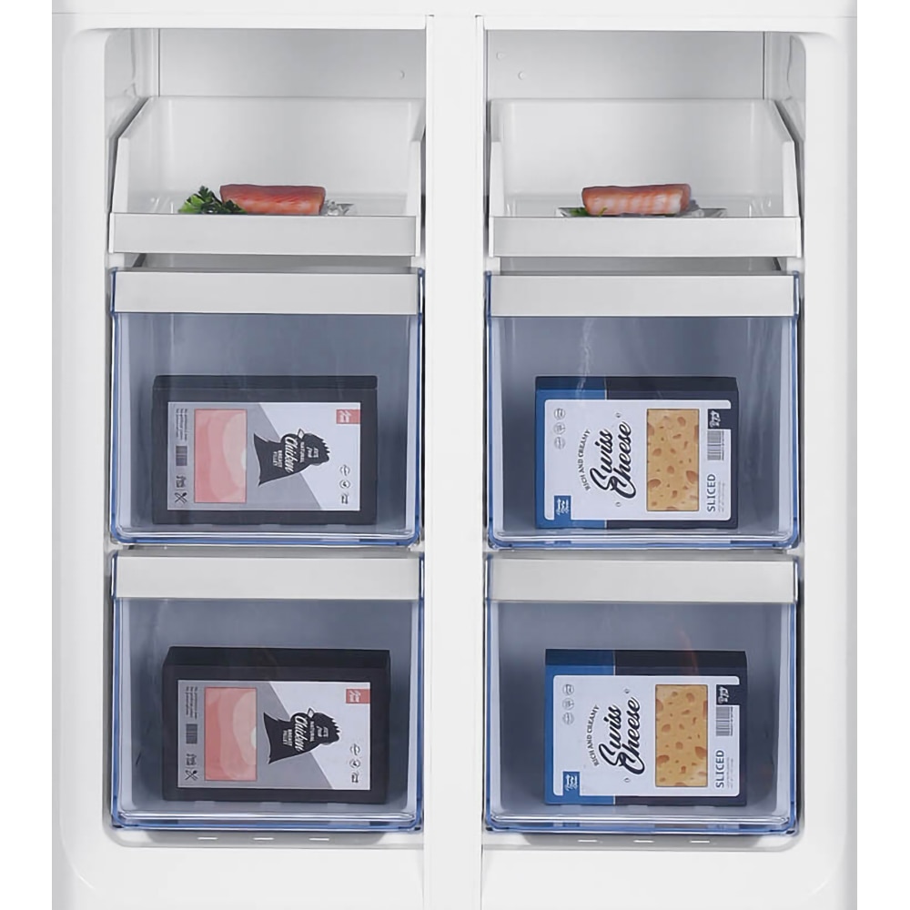 Side by Side BEKO GNO46623XPN, No Frost, 466 l, H 180 cm, Clasa D, inox