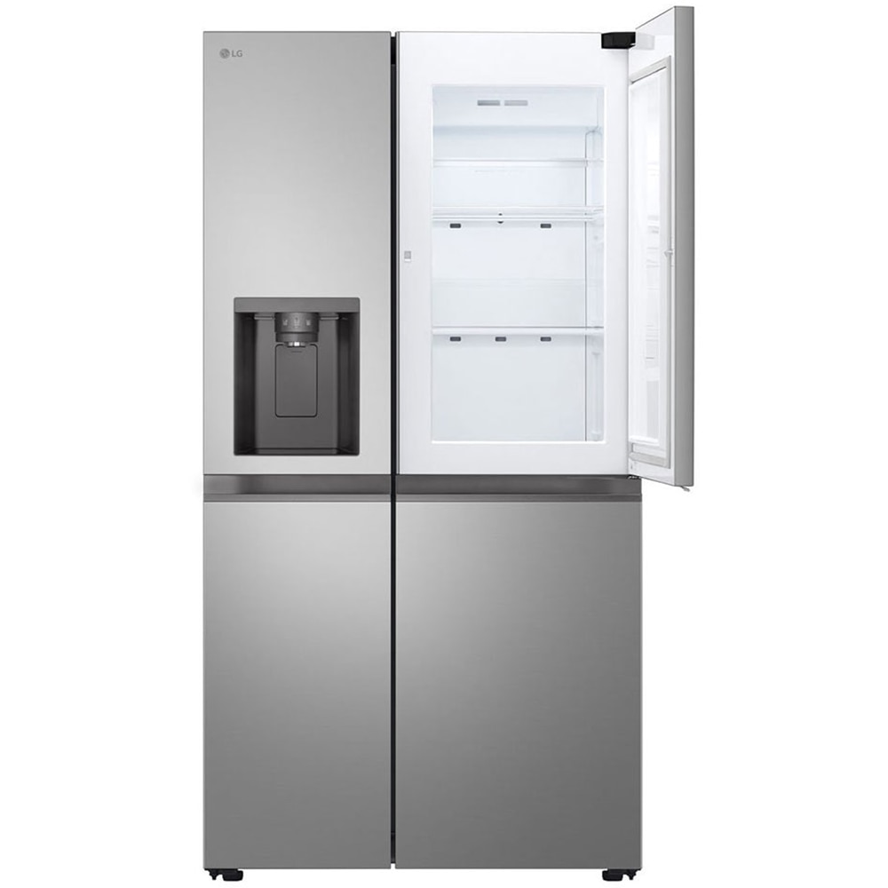 Side by Side LG GSJC41PYPE, No Frost, 641 l, H 179 cm, Clasa E, Dozator apa, argintiu