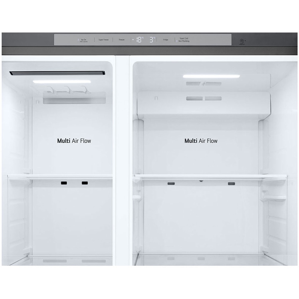 Side by Side LG GSJC41PYPE, No Frost, 641 l, H 179 cm, Clasa E, Dozator apa, argintiu