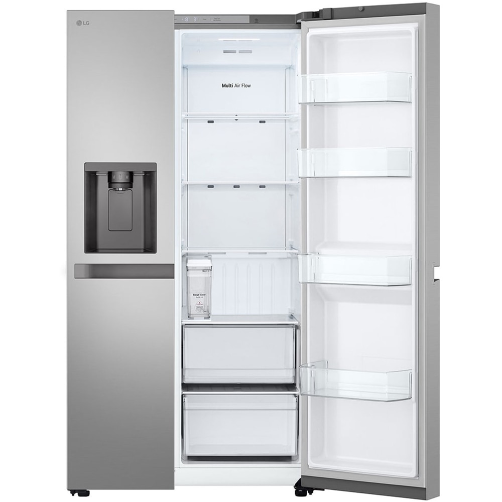 Side by Side LG GSLC41PYPE, No Frost, 641 l, H 179 cm, Clasa E, Dozator apa, argintiu