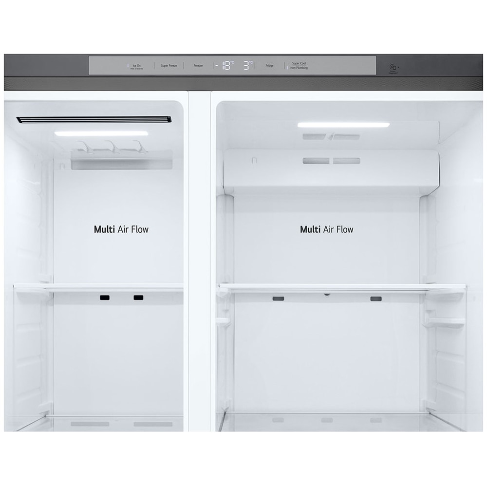 Side by Side LG GSLC41PYPE, No Frost, 641 l, H 179 cm, Clasa E, Dozator apa, argintiu