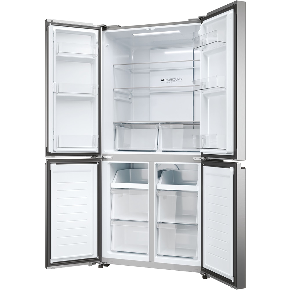 Side By Side HAIER HCR3818ENMM, No Frost, 467 l, H 182 cm, Clasa E, inox