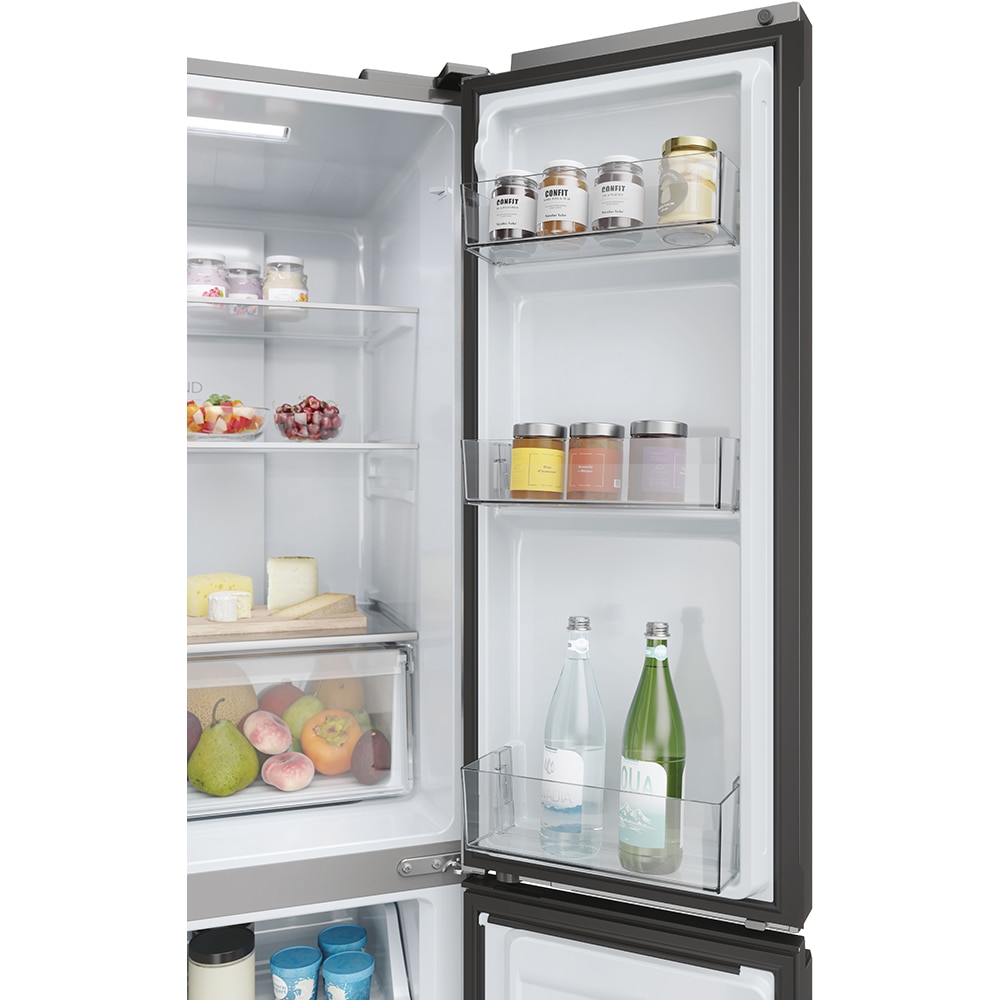 Side By Side HAIER HCR3818ENMM, No Frost, 467 l, H 182 cm, Clasa E, inox