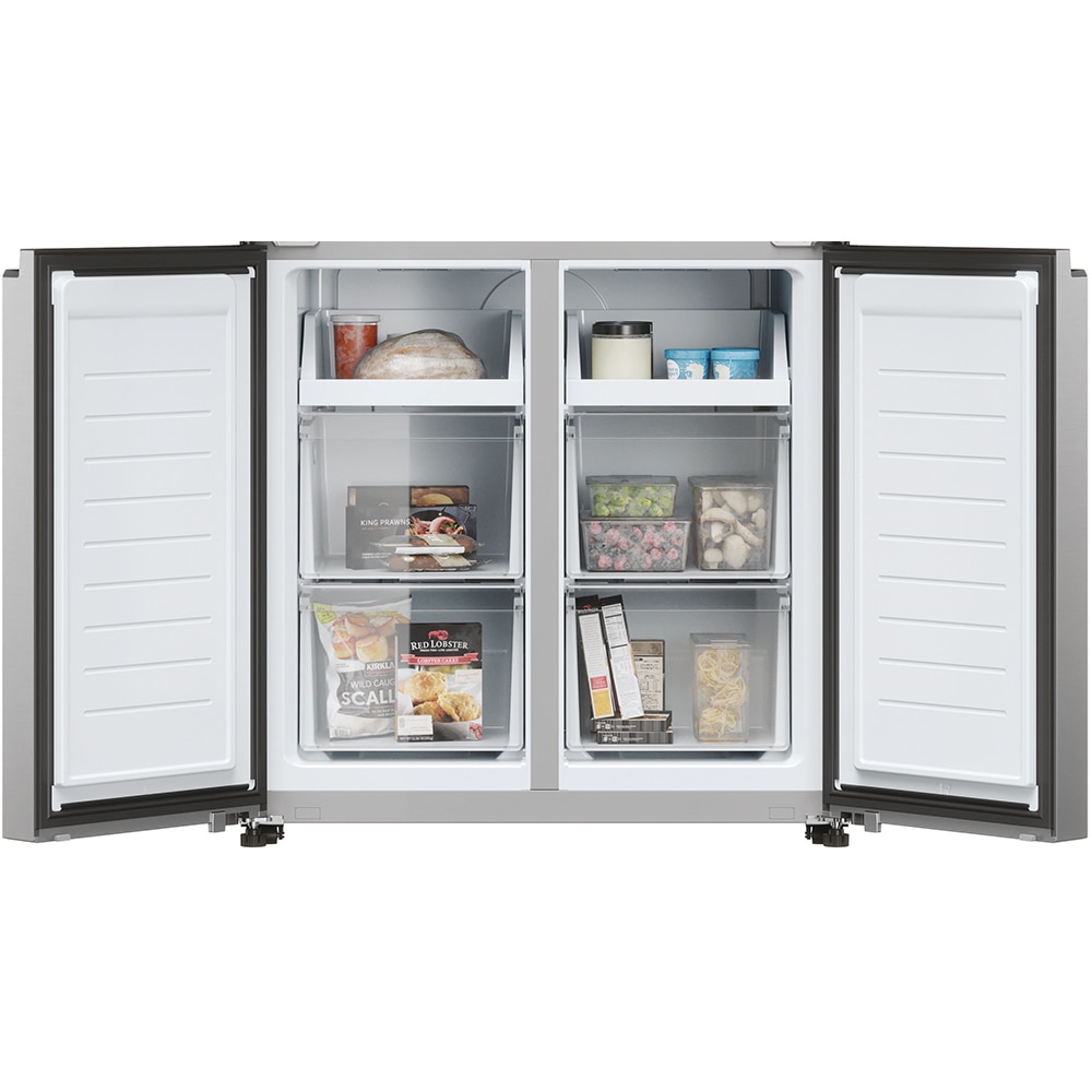 Side By Side HAIER HCR3818ENMM, No Frost, 467 l, H 182 cm, Clasa E, inox