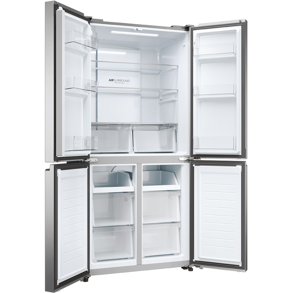 Side By Side HAIER HCR3818ENMM, No Frost, 467 l, H 182 cm, Clasa E, inox