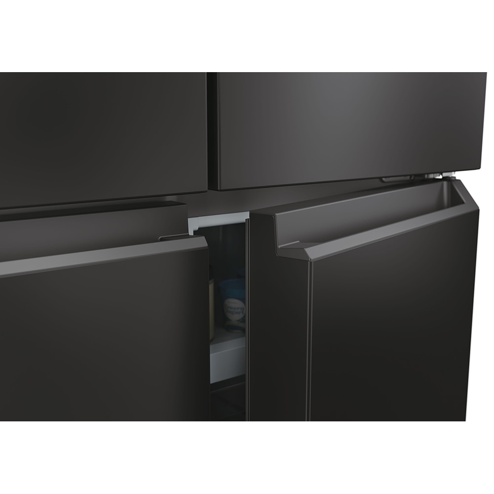 Side by Side HAIER HCR3818ENPT, No Frost, 467 l, H 182 cm, Clasa E, negru