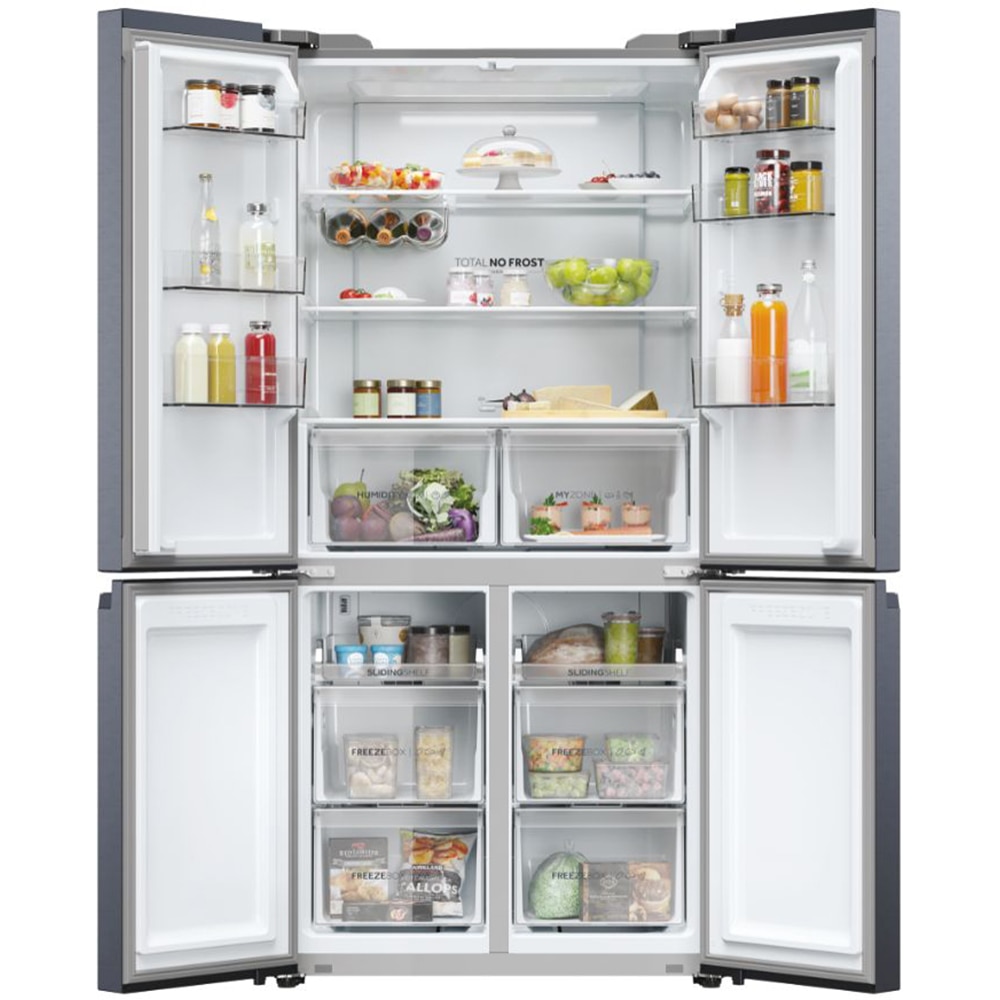 Side by Side HAIER HCR5919ENMB, No Frost, 528 l, H 190 cm, Clasa E, negru