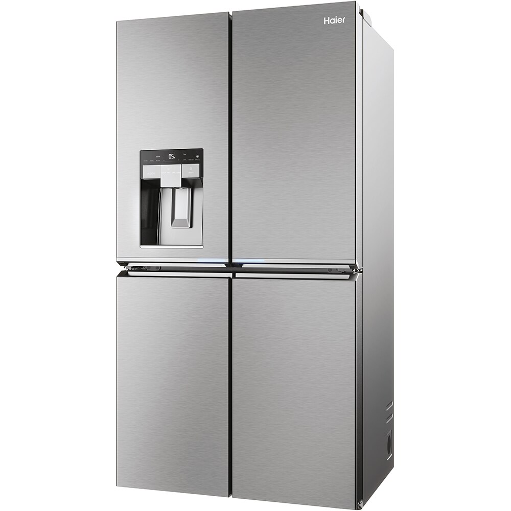 Side by Side HAIER HCR7918EIMP, Total No Frost, 601 l, H 177.5 cm, Clasa E, Dozator apa, inox