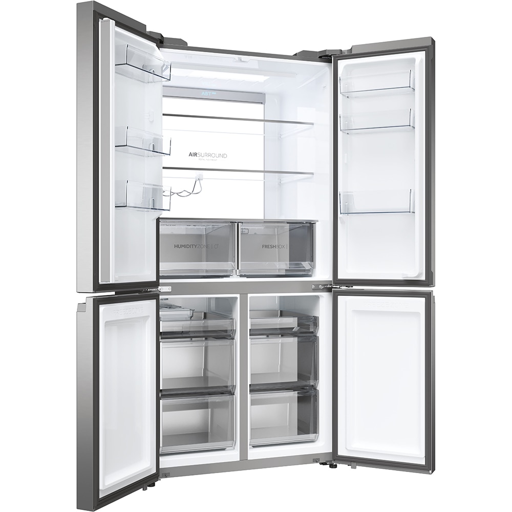 Side by Side HAIER HCR79F19ENMM, Total No Frost, 646 l, H 190.5 cm, Clasa E, inox