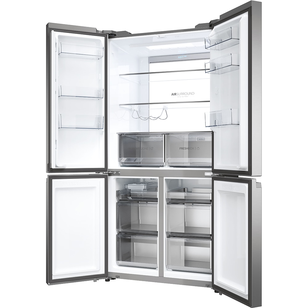 Side by Side HAIER HCR79F19ENMM, Total No Frost, 646 l, H 190.5 cm, Clasa E, inox