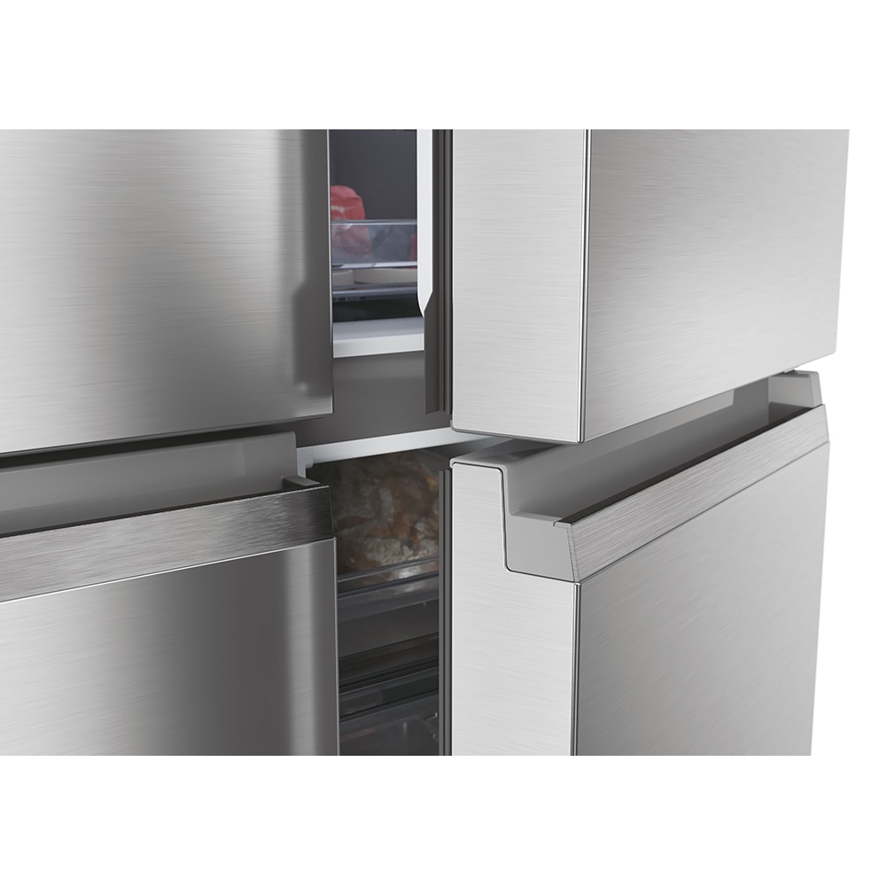 Side by Side HAIER HCR79F19ENMM, Total No Frost, 646 l, H 190.5 cm, Clasa E, inox