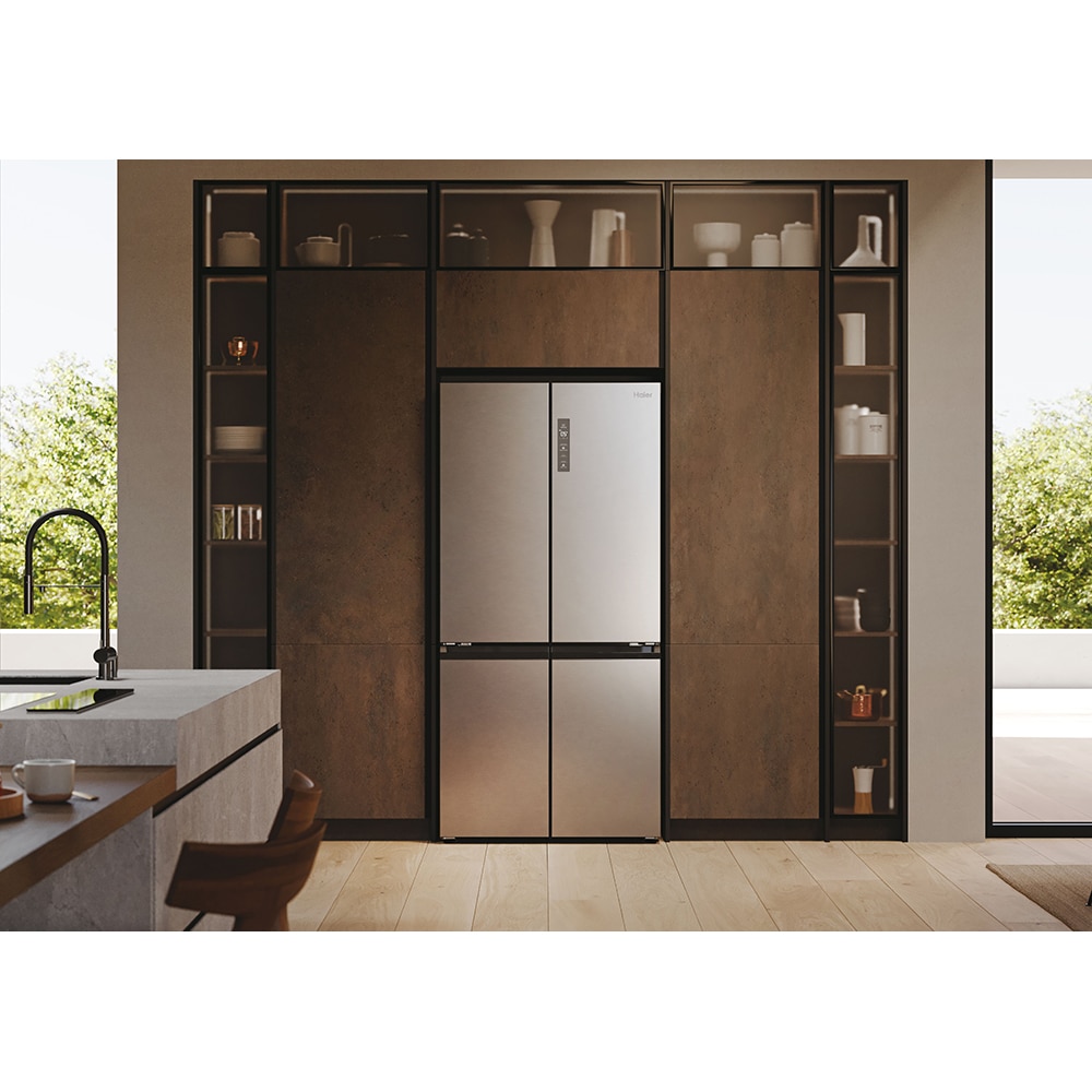 Side by Side HAIER HCR79F19ENMM, Total No Frost, 646 l, H 190.5 cm, Clasa E, inox