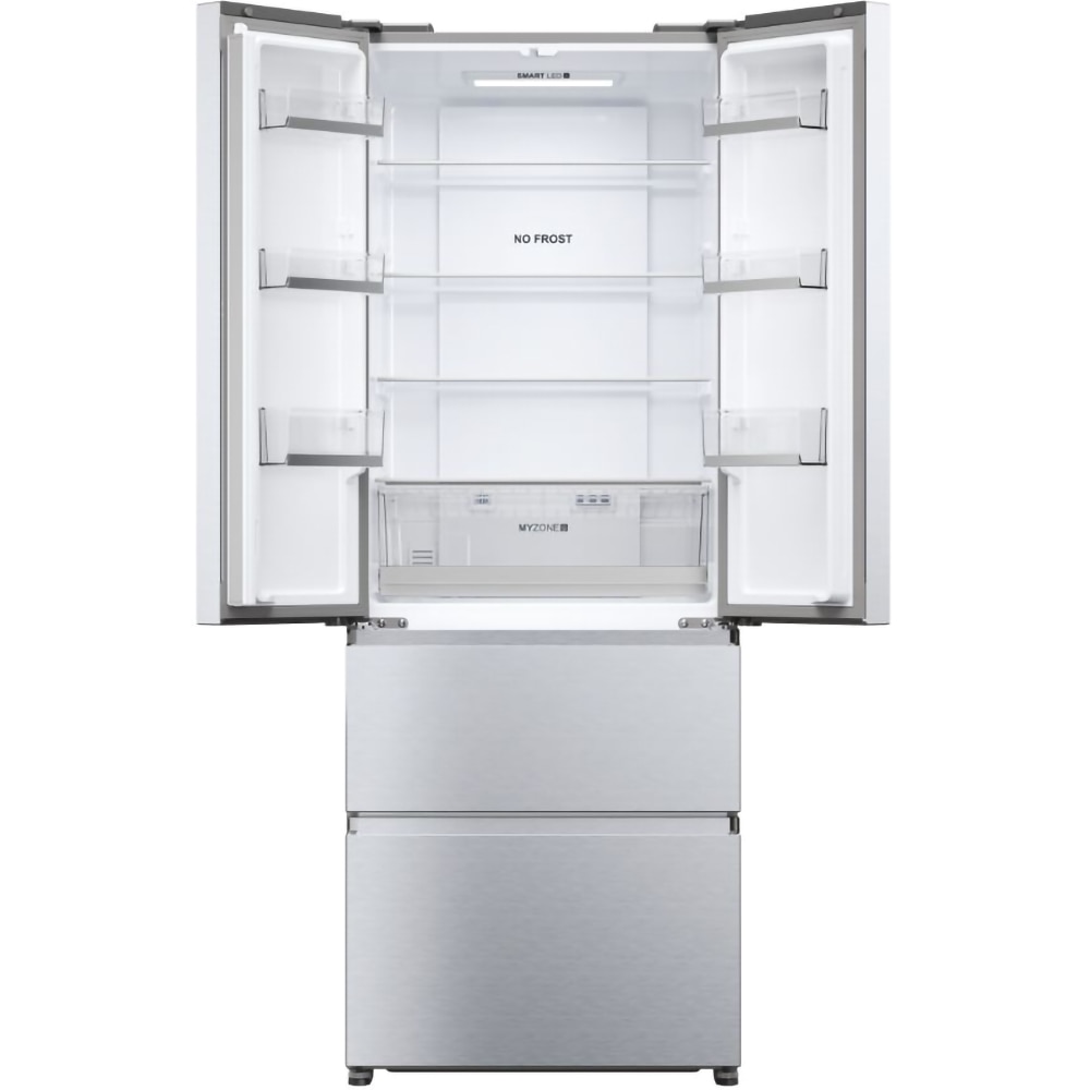 Side by Side HAIER HFR5719ENMG, No Frost, 446 l, H 190 cm, Clasa E, argintiu