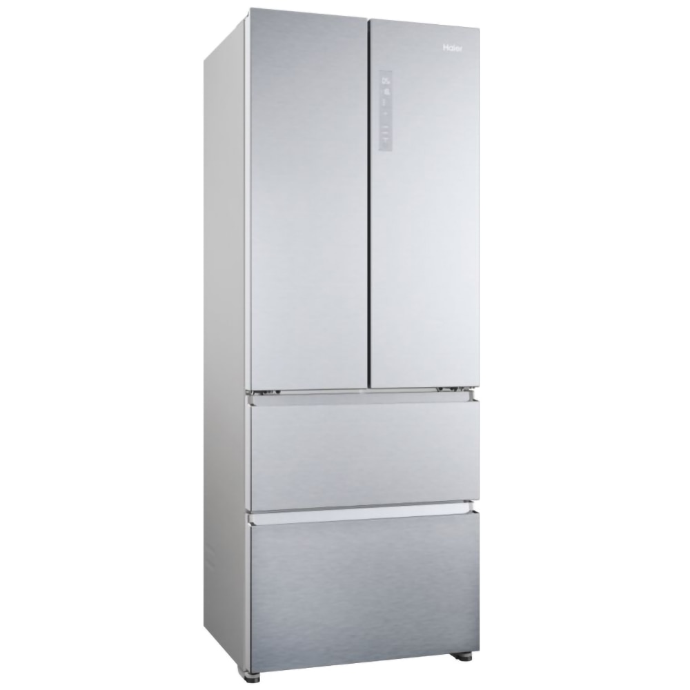 Side by Side HAIER HFR5719ENMG, No Frost, 446 l, H 190 cm, Clasa E, argintiu