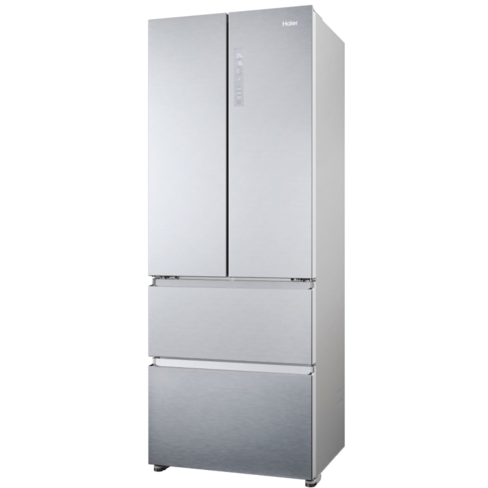 Side by Side HAIER HFR5719ENMG, No Frost, 446 l, H 190 cm, Clasa E, argintiu