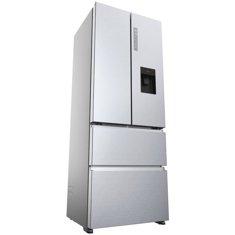 Side by Side HAIER HFR5719EWMG, No Frost, 444 l, H 190 cm, Clasa E, Dozator apa, argintiu