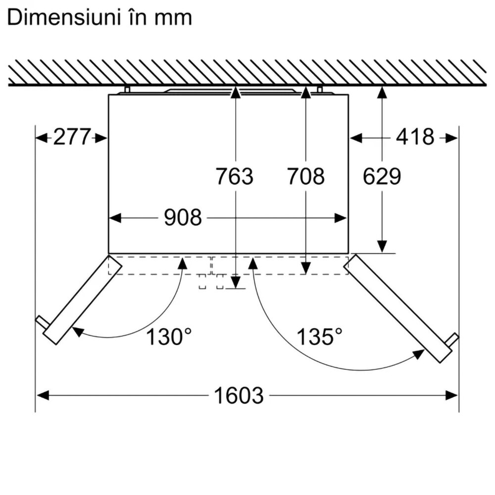 Side by Side BOSCH KAG93AIEP, No Frost, 560 l, H 178.7 cm, Clasa E, inox