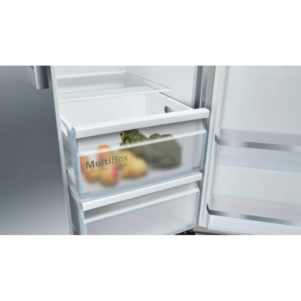 Side by Side BOSCH KAG93AIEP, No Frost, 560 l, H 178.7 cm, Clasa E, inox