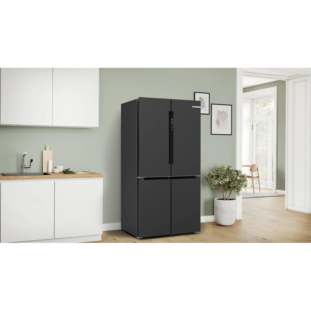 Side by Side BOSCH KFN96AXEA, No Frost, 605 l, H 183 cm, Clasa E, dark inox
