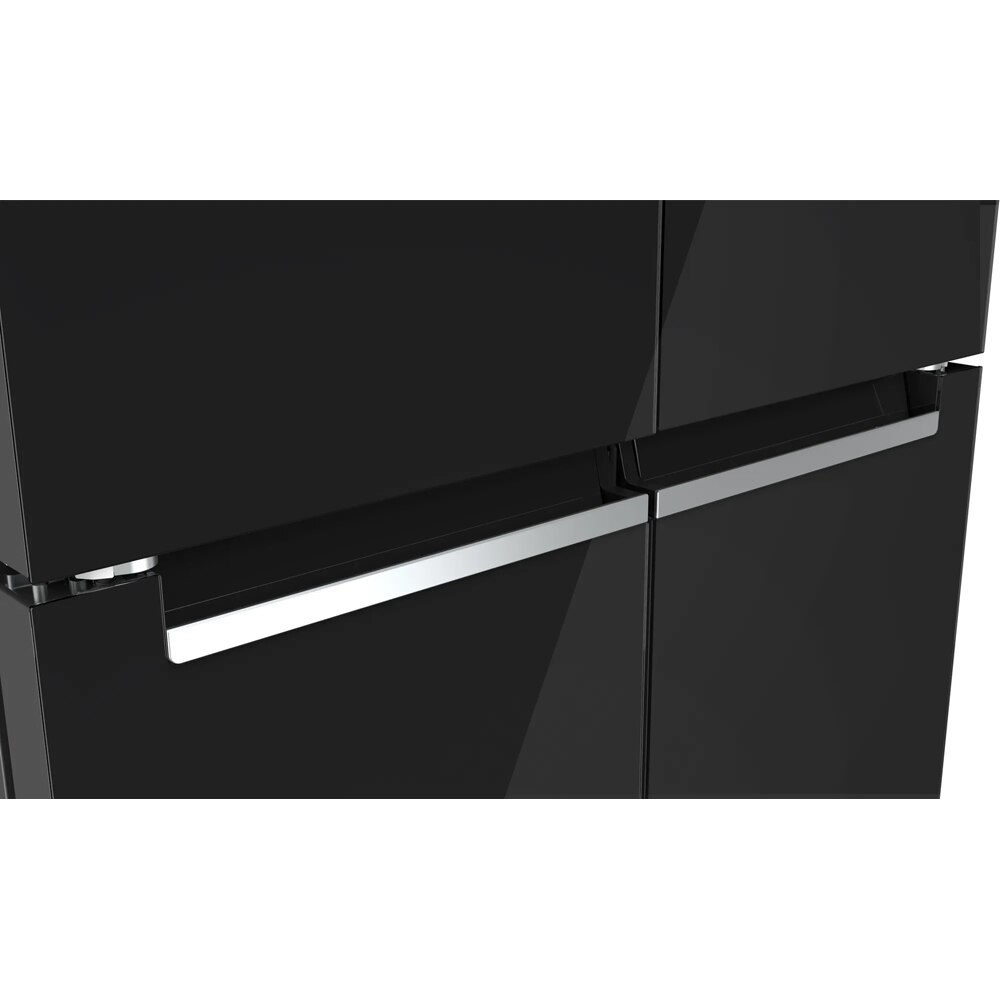 Side by Side BOSCH KMC85LBEA, No Frost, 547 l, H 189.5 cm, Clasa E, sticla neagra