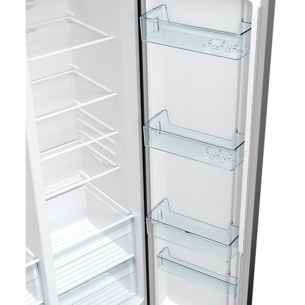 Side by Side GORENJE NRR9185DABXL, No Frost Plus, 550 l, H 178.6 cm, Clasa D, dark inox