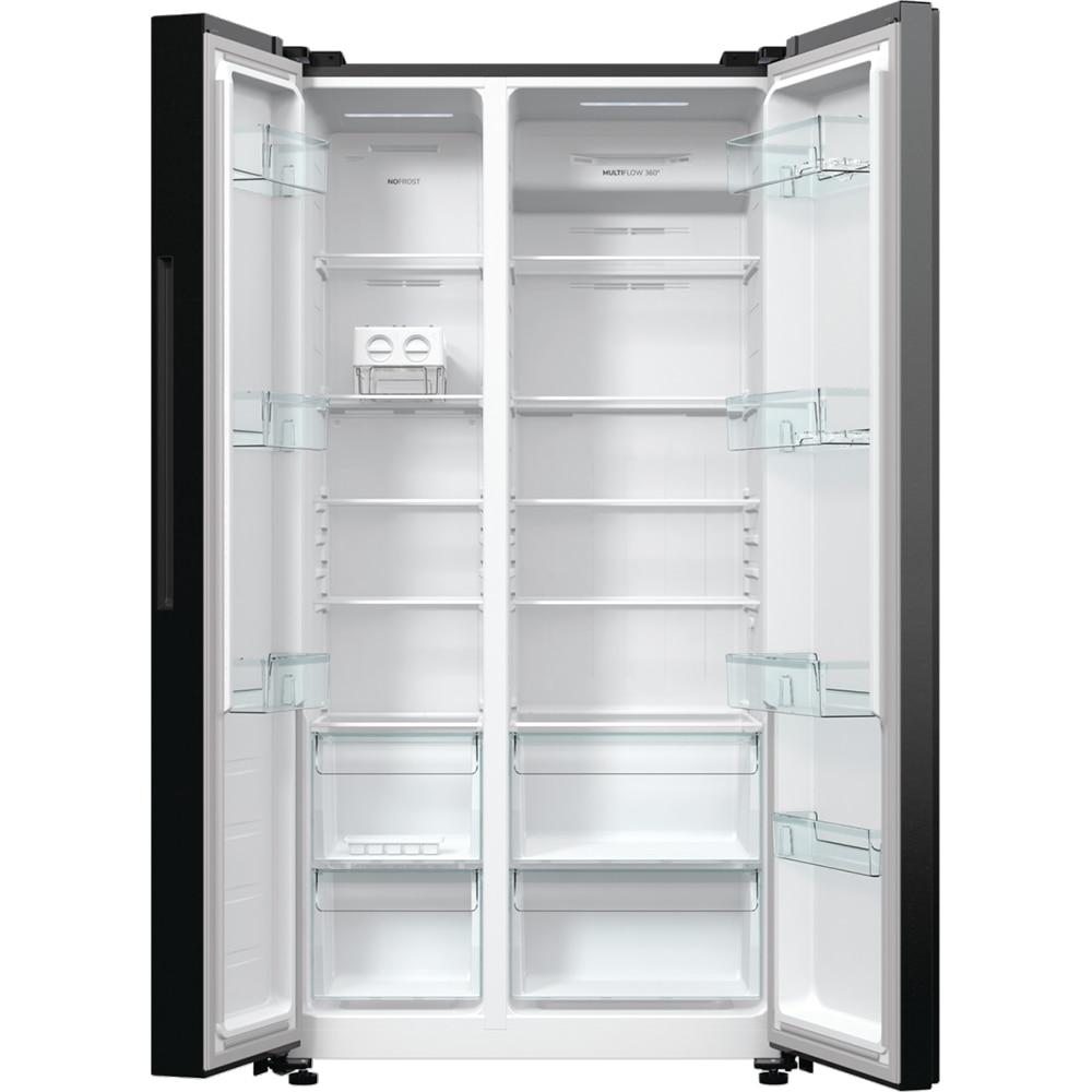 Side by Side GORENJE NRR9185DABXL, No Frost Plus, 550 l, H 178.6 cm, Clasa D, dark inox