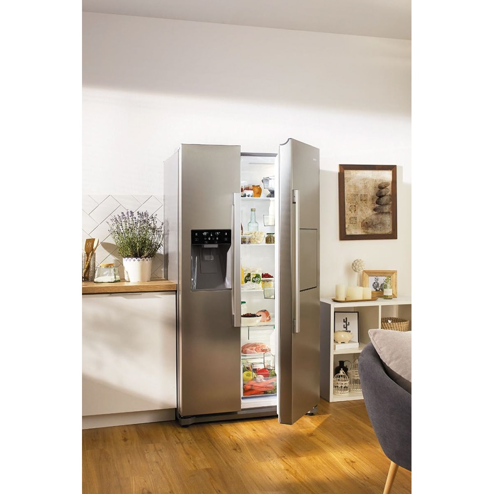 Side by Side GORENJE NRS9182VXB1, NoFrost Plus, 560 l, H 179 cm, Clasa E, gri