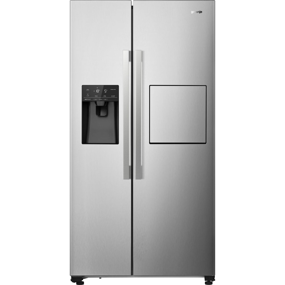 Side by Side GORENJE NRS9182VXB1, NoFrost Plus, 560 l, H 179 cm, Clasa E, gri