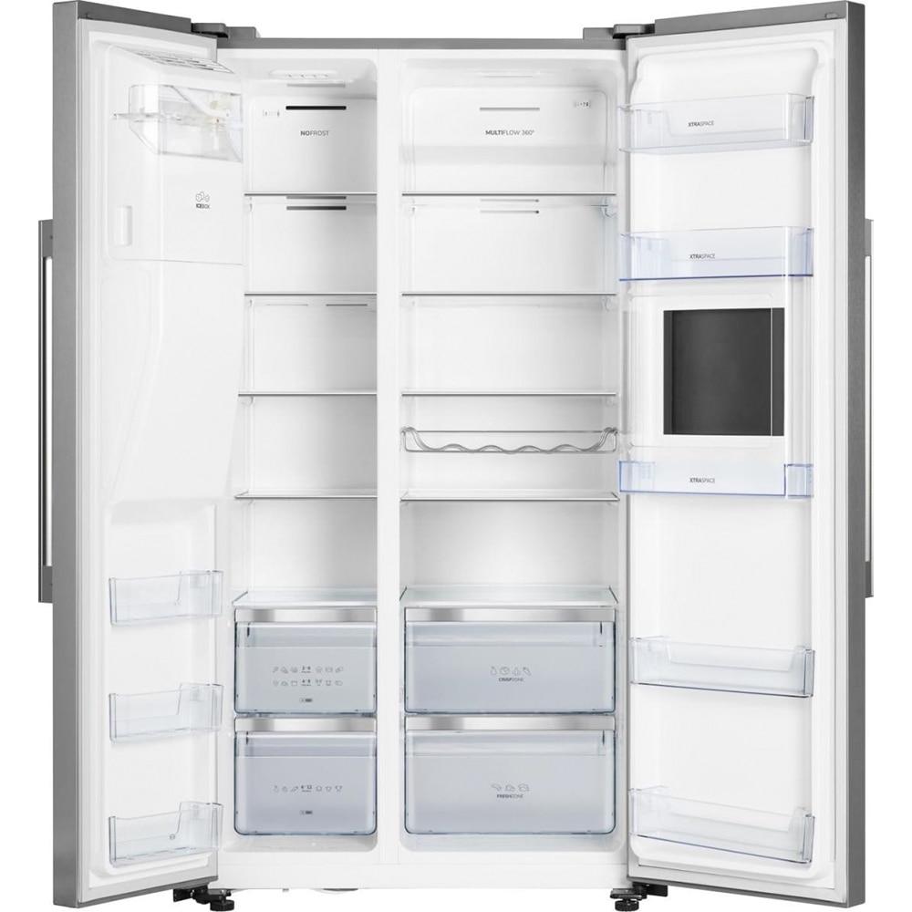 Side by Side GORENJE NRS9182VXB1, NoFrost Plus, 560 l, H 179 cm, Clasa E, gri