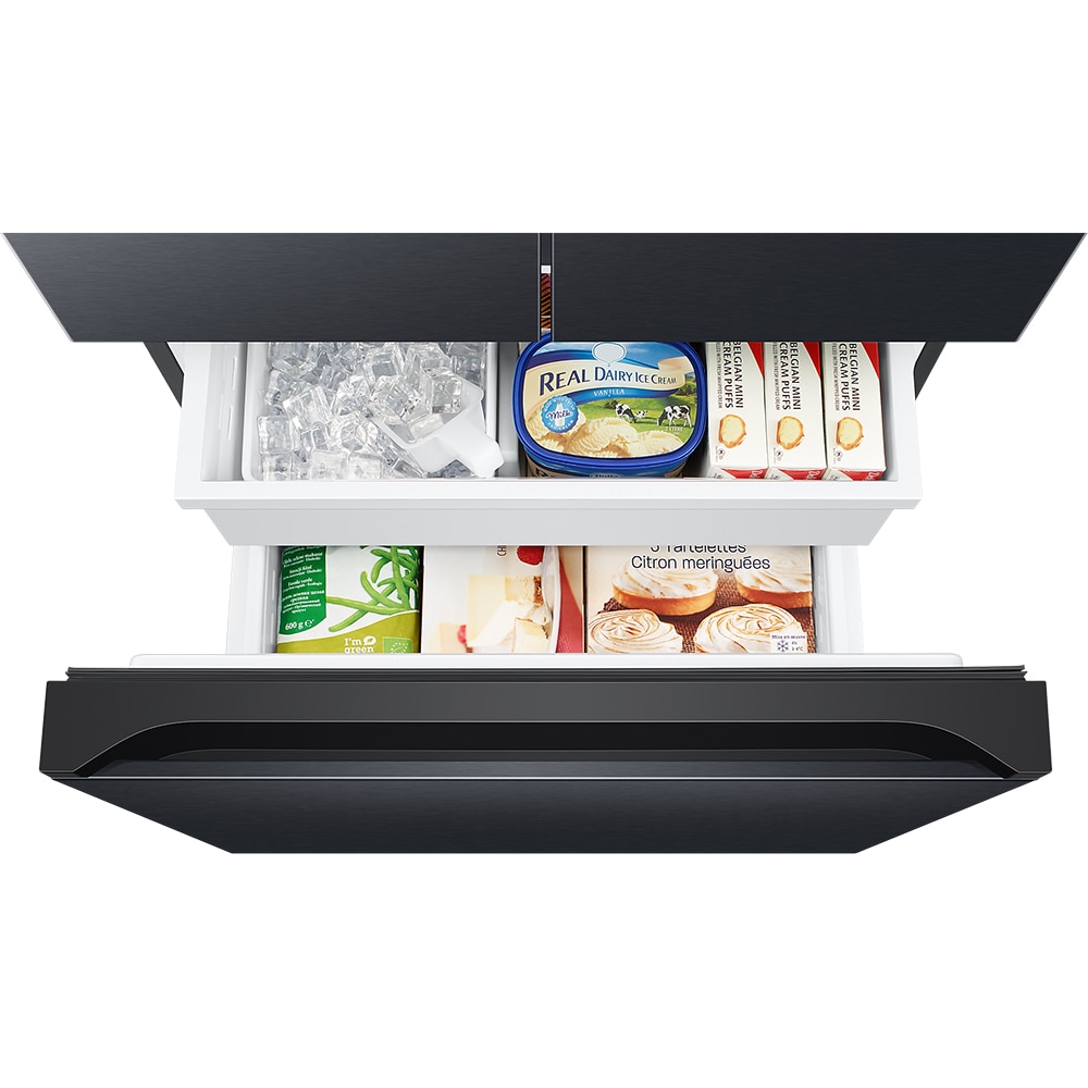 Side by Side SAMSUNG RF50C530EB1/EO, No Frost, 495 l, H 177 cm, Clasa E, Dozator apa, negru