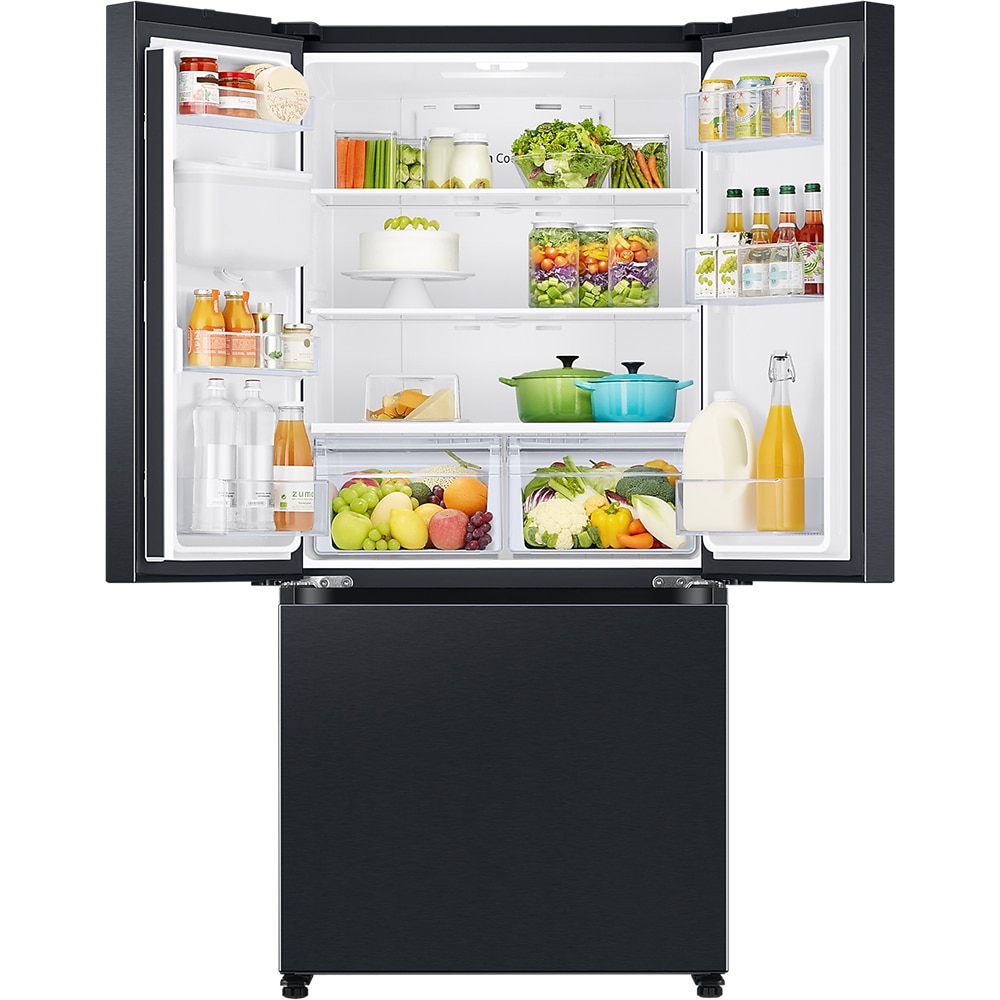 Side by Side SAMSUNG RF50C530EB1/EO, No Frost, 495 l, H 177 cm, Clasa E, Dozator apa, negru
