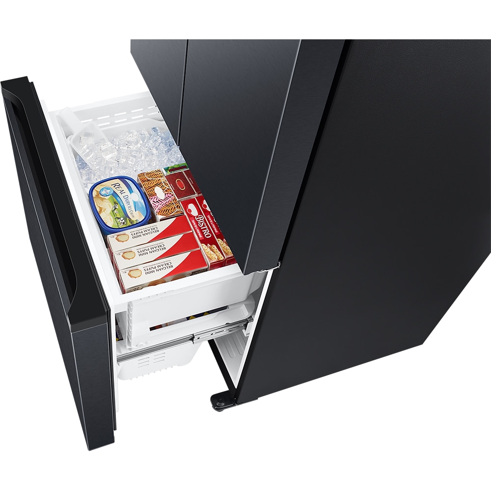 Side by Side SAMSUNG RF50C530EB1/EO, No Frost, 495 l, H 177 cm, Clasa E, Dozator apa, negru