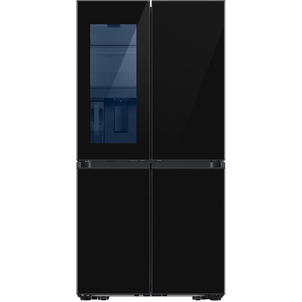 Side by Side SAMSUNG RF65DB970E22EO, No Frost, Beverage Center, 645 l, H 185 cm, Clasa E, Dozator apa, Wi-Fi, sticla neagra
