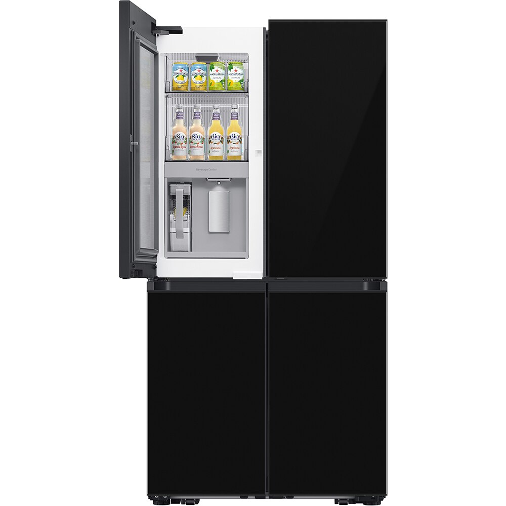 Side by Side SAMSUNG RF65DB970E22EO, No Frost, Beverage Center, 645 l, H 185 cm, Clasa E, Dozator apa, Wi-Fi, sticla neagra