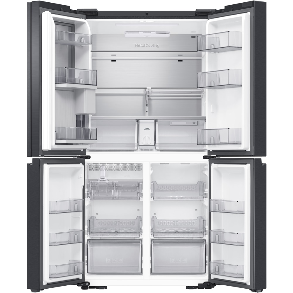 Side by Side SAMSUNG Family Hub RF65DG9H0EB1EO, No Frost, 636 l, H 183 cm, Clasa E, Wi-Fi, Dozator apa, dark inox