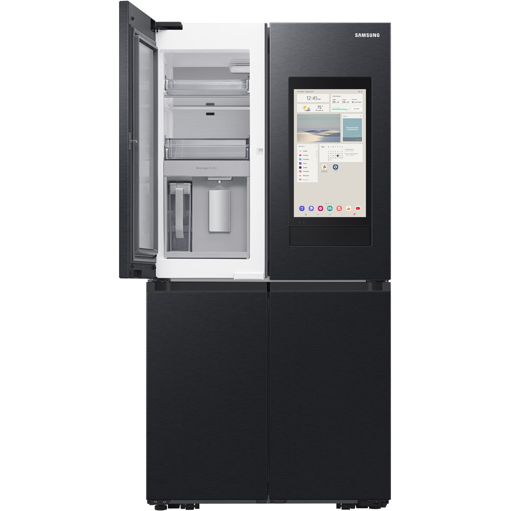 Side by Side SAMSUNG Family Hub RF65DG9H0EB1EO, No Frost, 636 l, H 183 cm, Clasa E, Wi-Fi, Dozator apa, dark inox