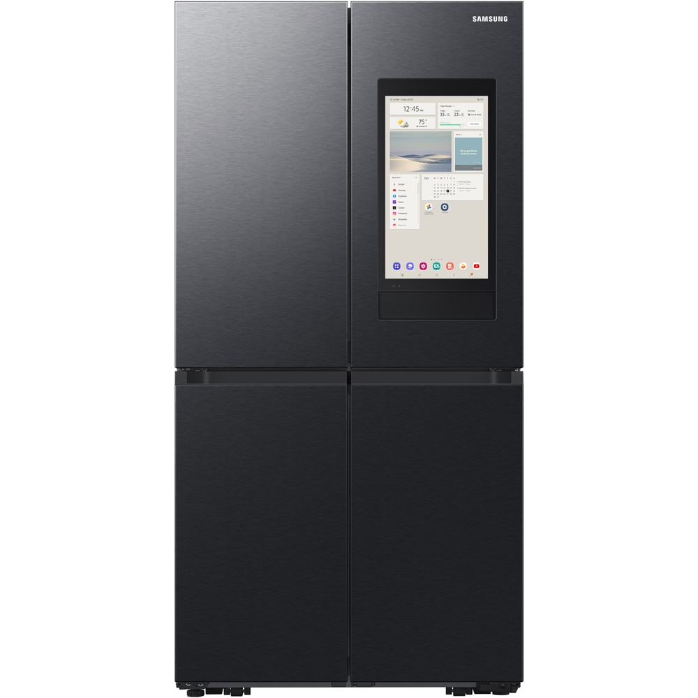 Side by Side SAMSUNG Family Hub RF65DG9H0EB1EO, No Frost, 636 l, H 183 cm, Clasa E, Wi-Fi, Dozator apa, dark inox