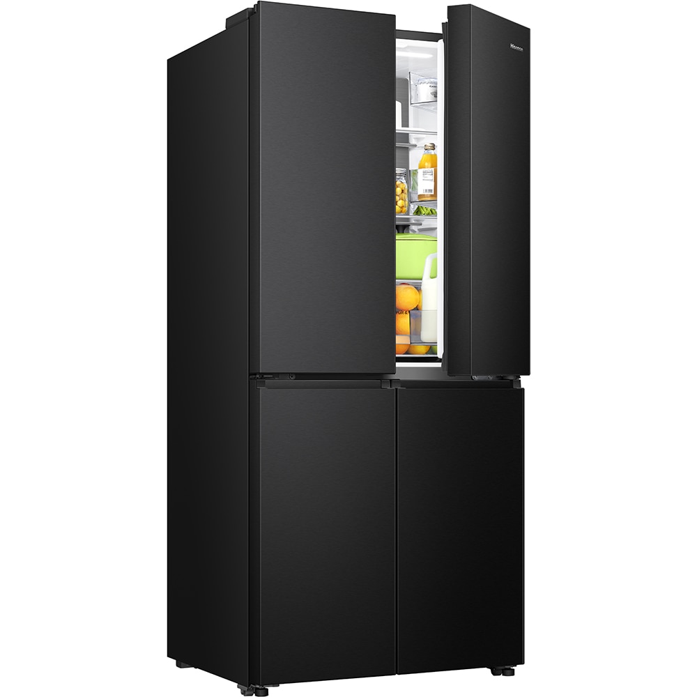 Side by Side HISENSE RQ5P470SAFE, Total No Frost, 483 l, H 178.5 cm, Clasa E, Wi-Fi, negru