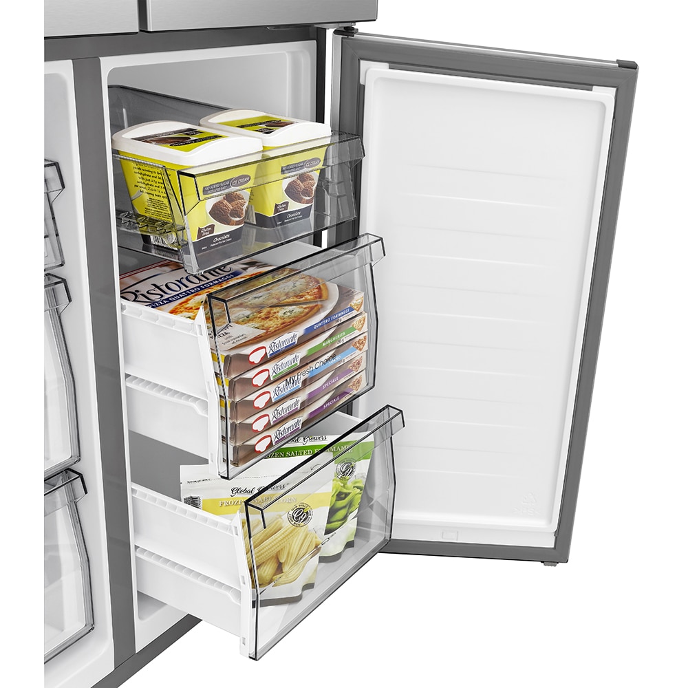 Side by Side HISENSE RQ5P470SAFE, Total No Frost, 483 l, H 178.5 cm, Clasa E, Wi-Fi, negru