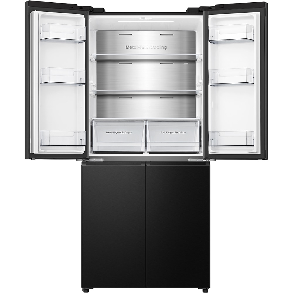Side by Side HISENSE RQ5P470SALE, Total No Frost, 483 l, H 178.5 cm, Clasa E, Wi-Fi, negru