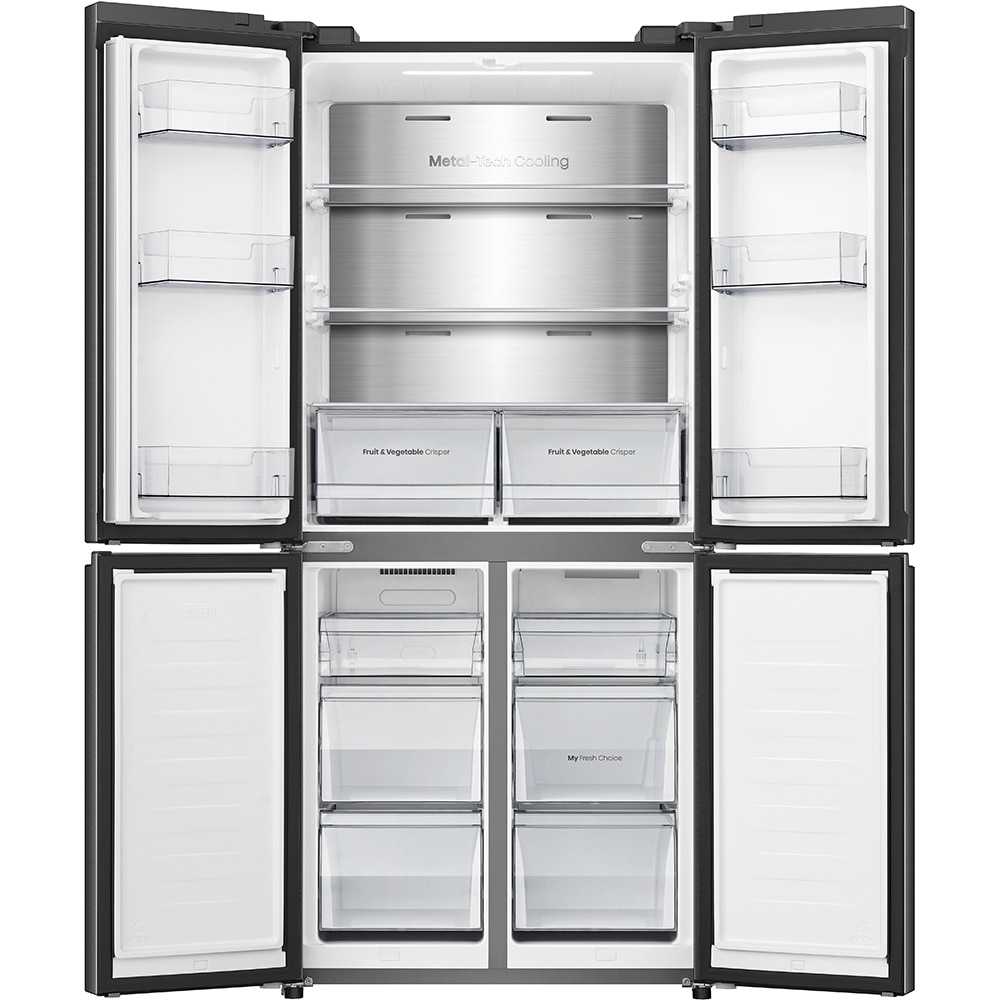 Side by Side HISENSE RQ5P470SALE, Total No Frost, 483 l, H 178.5 cm, Clasa E, Wi-Fi, negru